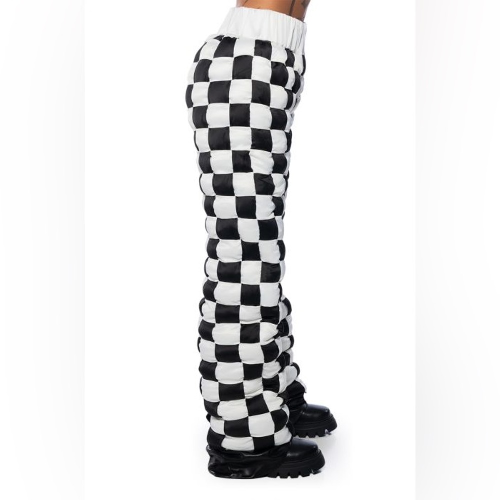 CHECKMATE WOVEN CROP BOMBER & JOGGER - Picture 3 of 11